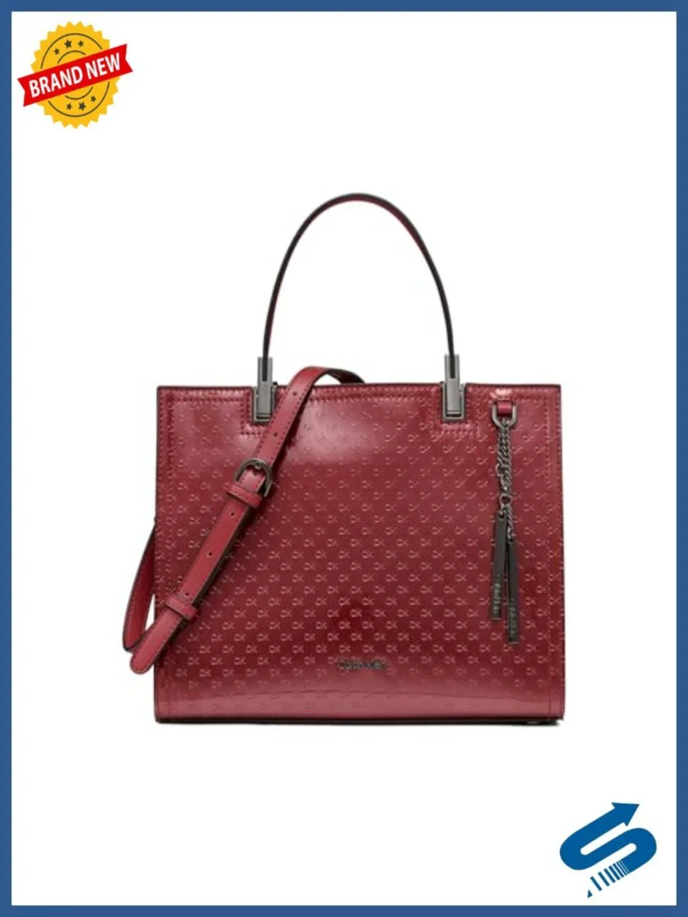 Vegan Leather Triple Compartment Satchel Handbag